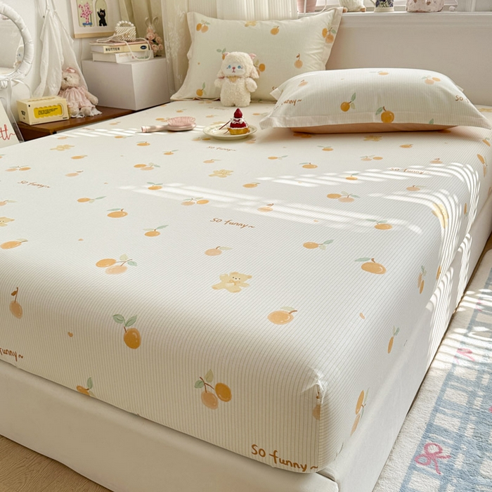 91家纺网 家纺一手货源 找家纺 绵庭家纺 2026新款12868全棉纯棉印花系列床笠单件单品床笠单床笠-第一批 欢乐碰碰熊