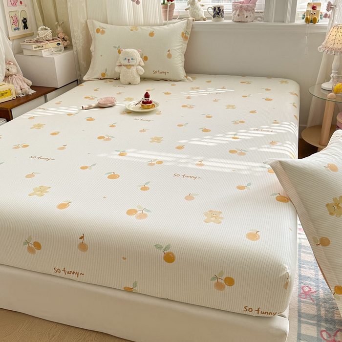 91家纺网 家纺一手货源 找家纺 绵庭家纺 2026新款12868全棉纯棉印花系列床笠单件单品床笠单床笠-第一批 欢乐碰碰熊