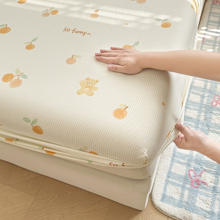 91家纺网 家纺一手货源 找家纺 绵庭家纺 2026新款12868全棉纯棉印花系列床笠单件单品床笠单床笠-第一批 欢乐碰碰熊