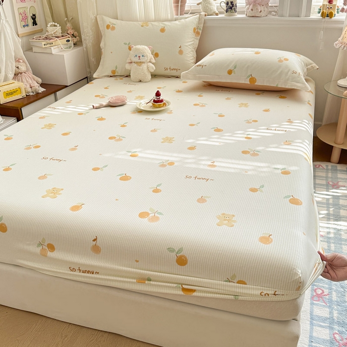 91家纺网 家纺一手货源 找家纺 绵庭家纺 2026新款12868全棉纯棉印花系列床笠单件单品床笠单床笠-第一批 欢乐碰碰熊