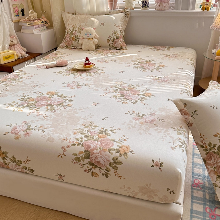 91家纺网 家纺一手货源 找家纺 绵庭家纺 2026新款12868全棉纯棉印花系列床笠单件单品床笠单床笠-第一批 曼朵-咖