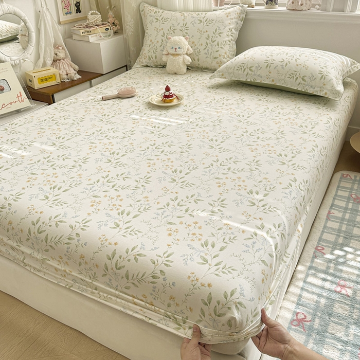 91家纺网 家纺一手货源 找家纺 绵庭家纺 2026新款12868全棉纯棉印花系列床笠单件单品床笠单床笠-第一批 沐樱