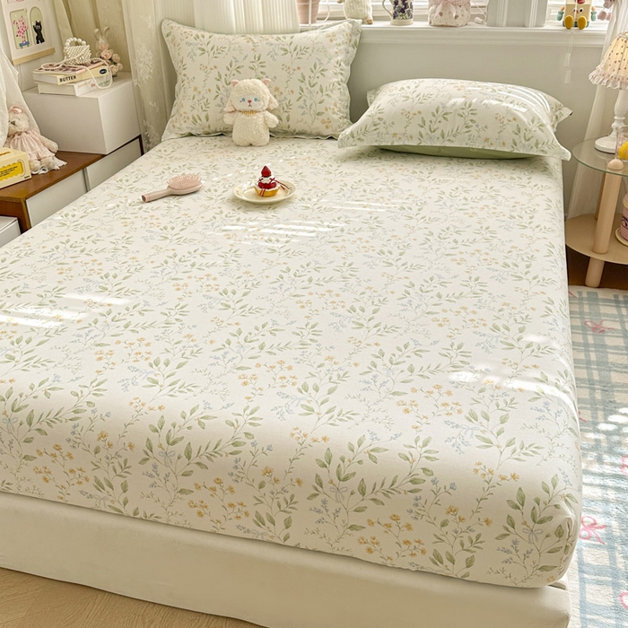 91家纺网 家纺一手货源 找家纺 绵庭家纺 2026新款12868全棉纯棉印花系列床笠单件单品床笠单床笠-第一批 沐樱