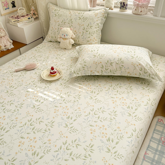 91家纺网 家纺一手货源 找家纺 绵庭家纺 2026新款12868全棉纯棉印花系列床笠单件单品床笠单床笠-第一批 沐樱