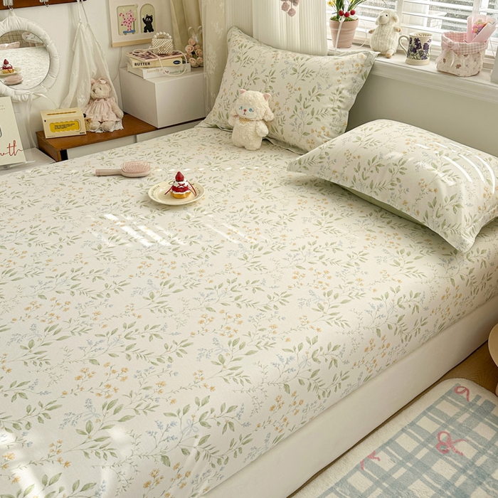 91家纺网 家纺一手货源 找家纺 绵庭家纺 2026新款12868全棉纯棉印花系列床笠单件单品床笠单床笠-第一批 沐樱