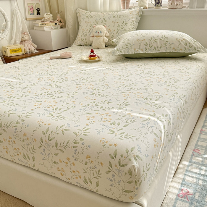 91家纺网 家纺一手货源 找家纺 绵庭家纺 2026新款12868全棉纯棉印花系列床笠单件单品床笠单床笠-第一批 沐樱