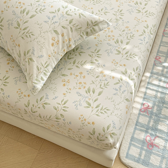 91家纺网 家纺一手货源 找家纺 绵庭家纺 2026新款12868全棉纯棉印花系列床笠单件单品床笠单床笠-第一批 沐樱