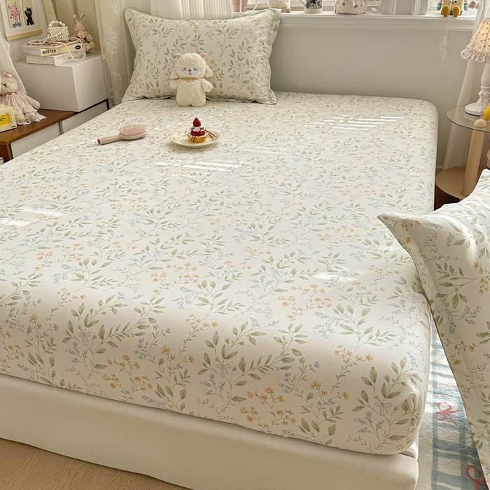 91家纺网 家纺一手货源 找家纺 绵庭家纺 2026新款12868全棉纯棉印花系列床笠单件单品床笠单床笠-第一批 沐樱