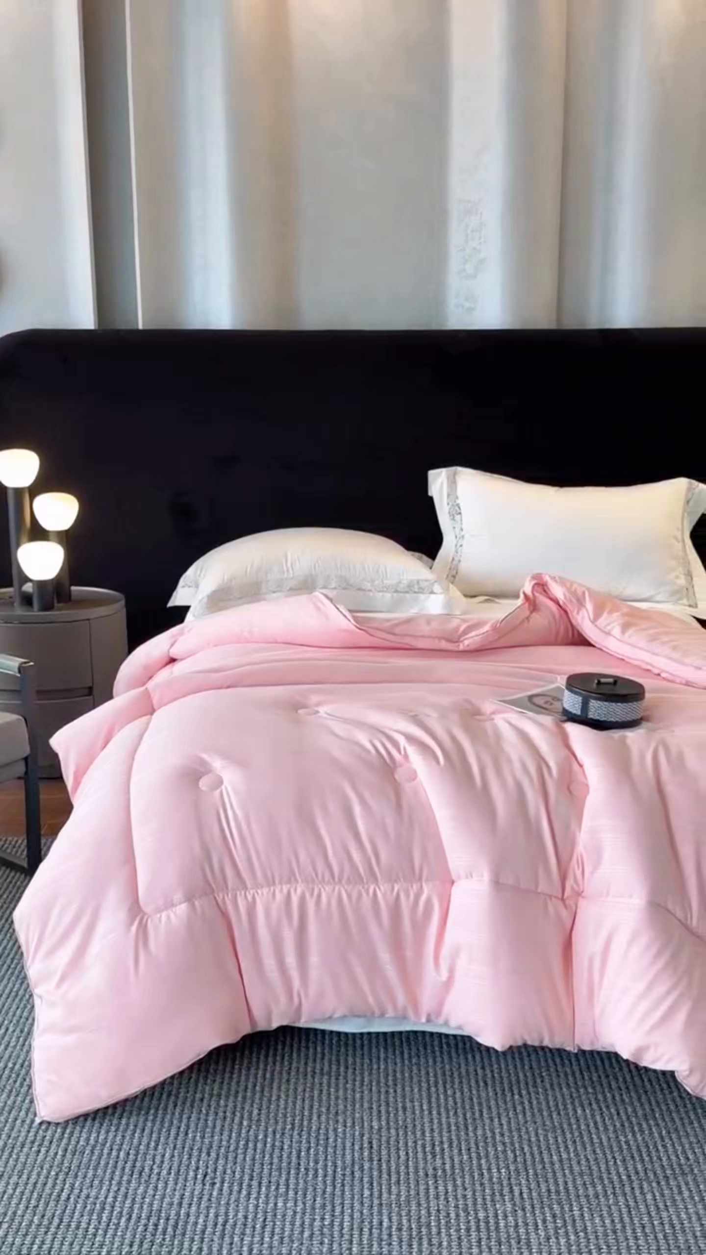 91家纺网 家纺一手货源 找家纺 六合家纺 2026新款贡缎提花锻条立体大豆被春秋被四季被冬被被子被芯 玉色