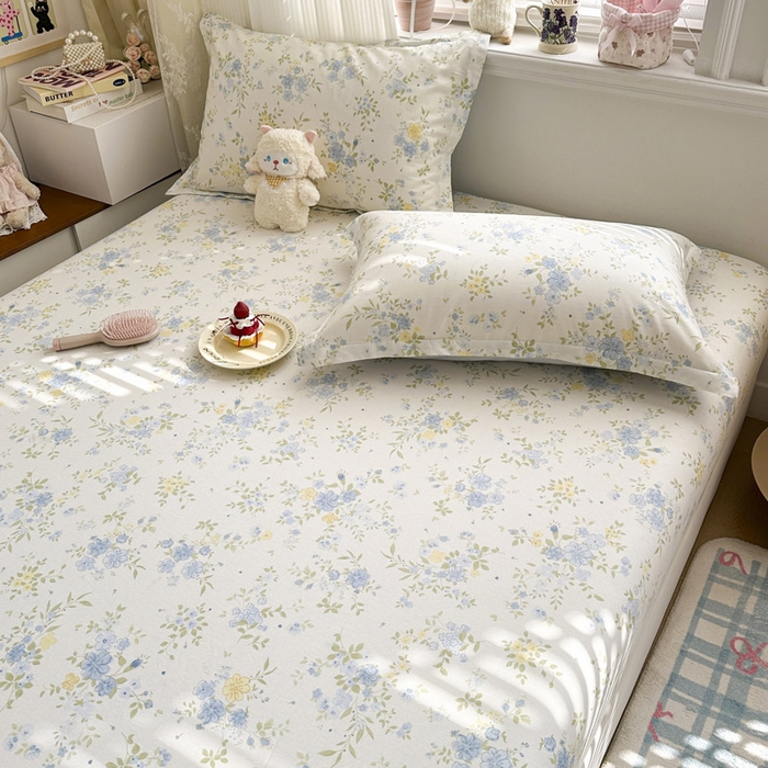 91家纺网 家纺一手货源 找家纺 绵庭家纺 2026新款12868全棉纯棉印花系列床笠单件单品床笠单床笠-第一批 苏林-米黄