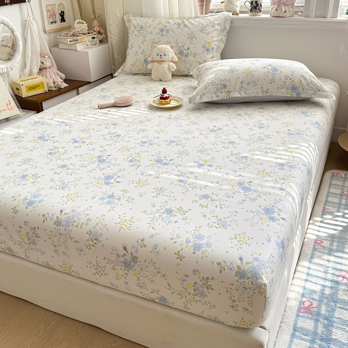 91家纺网 家纺一手货源 找家纺 绵庭家纺 2026新款12868全棉纯棉印花系列床笠单件单品床笠单床笠-第一批 苏林-米黄