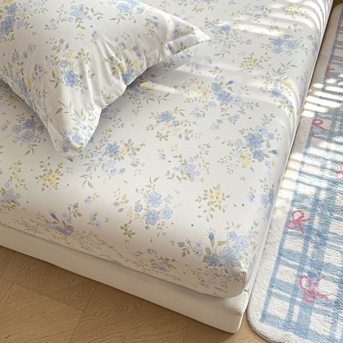 91家纺网 家纺一手货源 找家纺 绵庭家纺 2026新款12868全棉纯棉印花系列床笠单件单品床笠单床笠-第一批 苏林-米黄