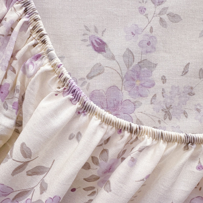 91家纺网 家纺一手货源 找家纺 绵庭家纺 2026新款12868全棉纯棉印花系列床笠单件单品床笠单床笠-第一批 苏林-紫