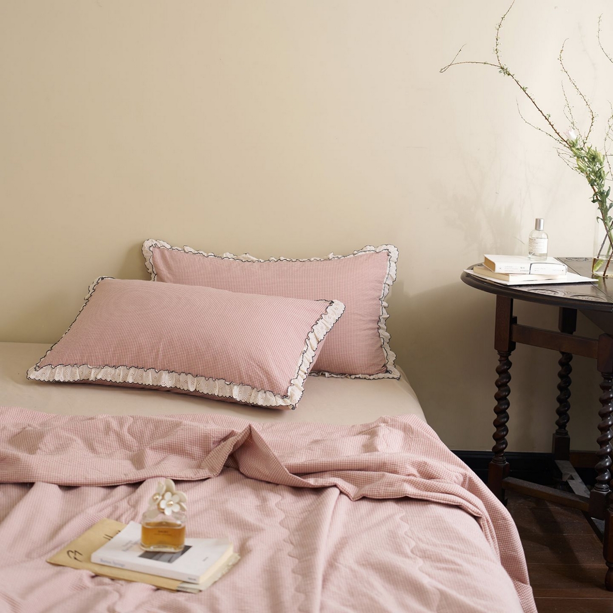 91家纺网 家纺一手货源 找家纺 （总）洋铭区（原狠狠爱） 2026新款色织水洗棉花边夏被