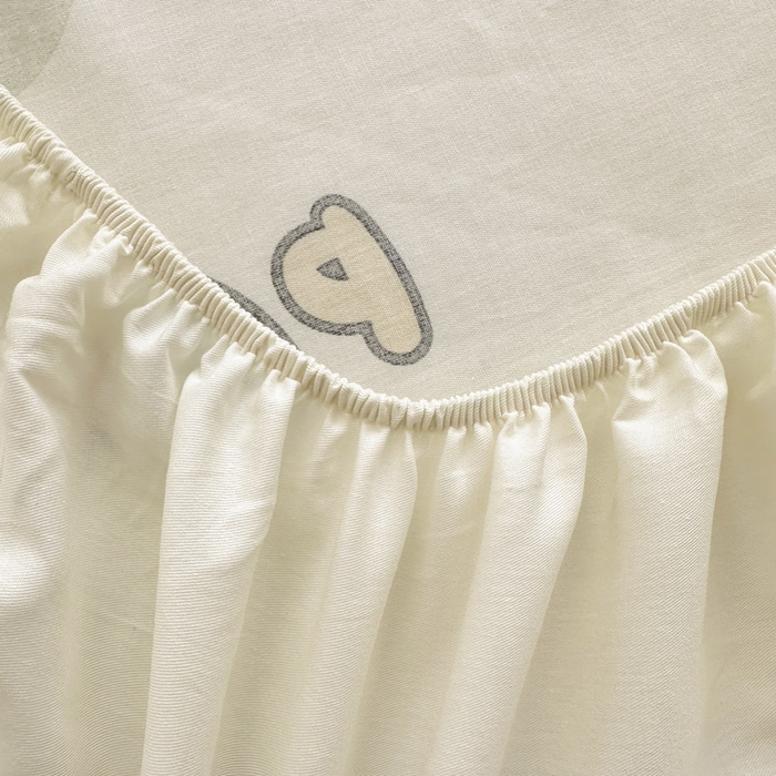 91家纺网 家纺一手货源 找家纺 绵庭家纺 2026新款12868全棉纯棉印花系列床笠单件单品床笠单床笠-第一批 熊猫鸭鸭乐-绿