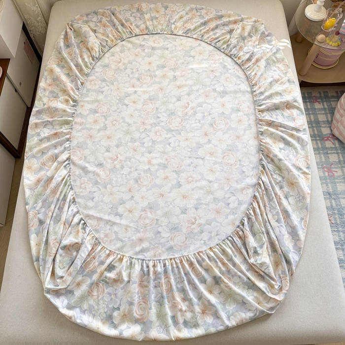 91家纺网 家纺一手货源 找家纺 绵庭家纺 2026新款12868全棉纯棉印花系列床笠单件单品床笠单床笠-第一批 釉色浮光-兰