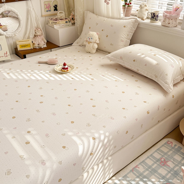 91家纺网 家纺一手货源 找家纺 绵庭家纺 2026新款12868全棉纯棉印花系列床笠单件单品床笠单床笠-第一批 园可可