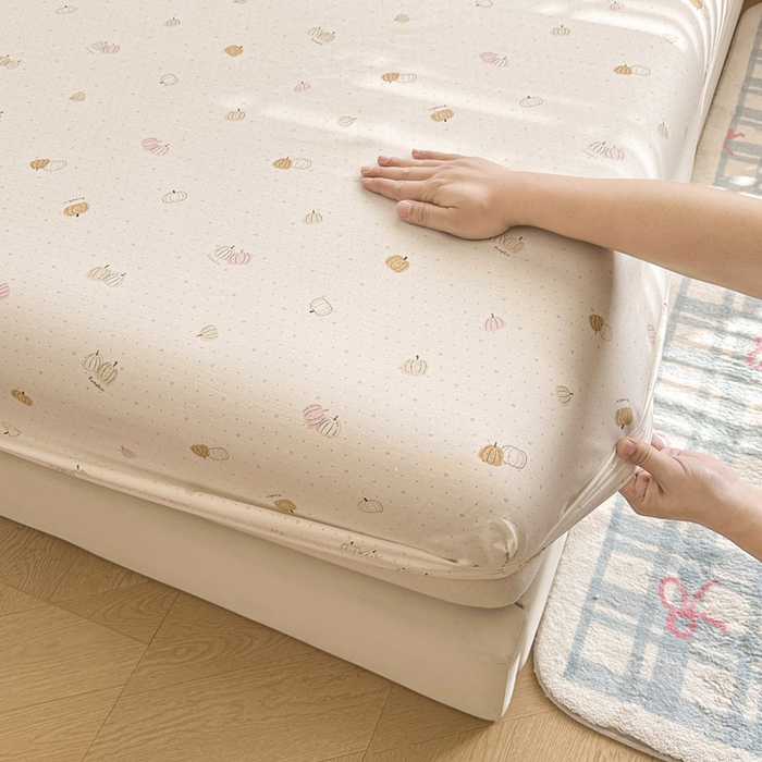 91家纺网 家纺一手货源 找家纺 绵庭家纺 2026新款12868全棉纯棉印花系列床笠单件单品床笠单床笠-第一批 园可可