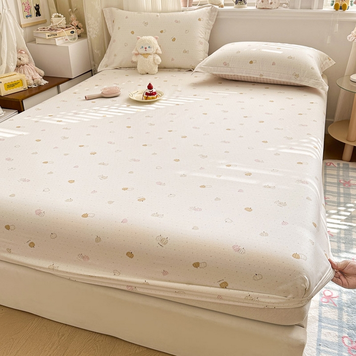 91家纺网 家纺一手货源 找家纺 绵庭家纺 2026新款12868全棉纯棉印花系列床笠单件单品床笠单床笠-第一批 园可可