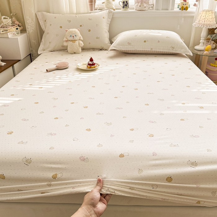 91家纺网 家纺一手货源 找家纺 绵庭家纺 2026新款12868全棉纯棉印花系列床笠单件单品床笠单床笠-第一批 园可可