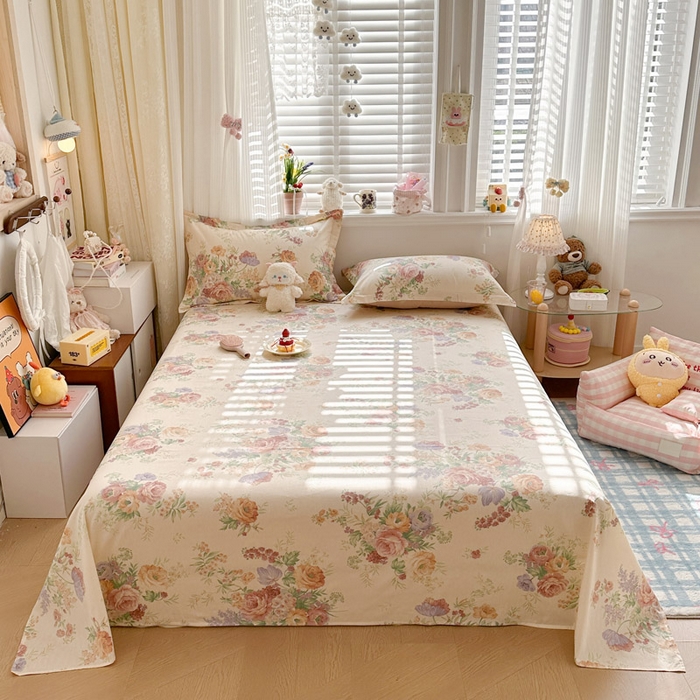 91家纺网 家纺一手货源 找家纺 （总）绵庭家纺 2026新款12868全棉纯棉印花系列床单单件单品床单单床单-第一批