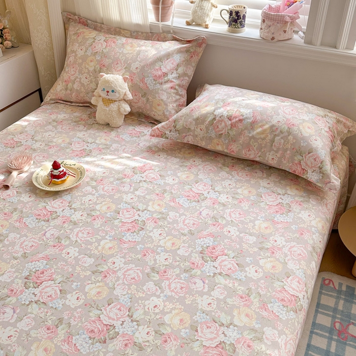 91家纺网 家纺一手货源 找家纺 绵庭家纺 2026新款12868全棉纯棉印花系列枕套单件单品枕套单枕套-第一批 柔瓣梦