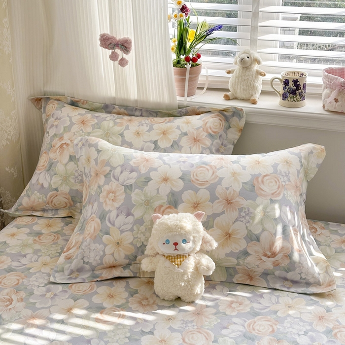 91家纺网 家纺一手货源 找家纺 绵庭家纺 2026新款12868全棉纯棉印花系列枕套单件单品枕套单枕套-第一批 釉色浮光-兰