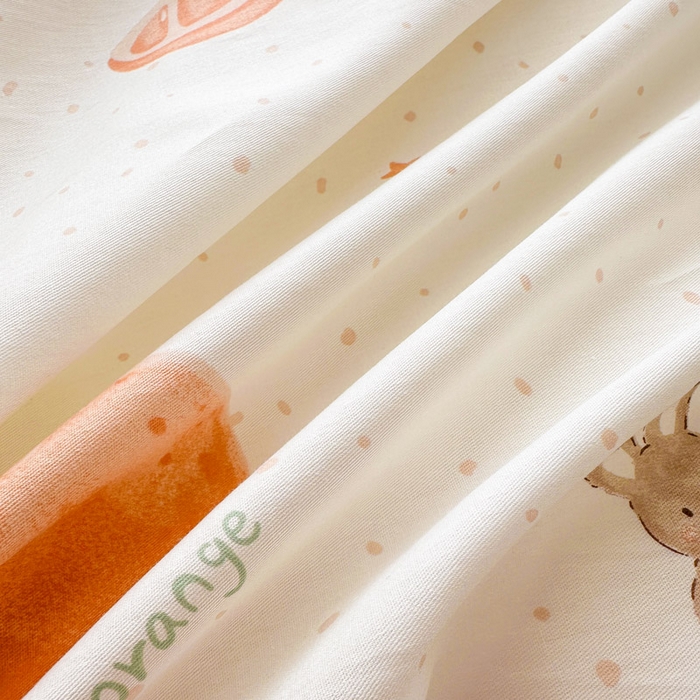 91家纺网 家纺一手货源 找家纺 绵庭家纺 2026新款12868全棉纯棉印花系列枕套单件单品枕套单枕套-第一批 甜桔小兔