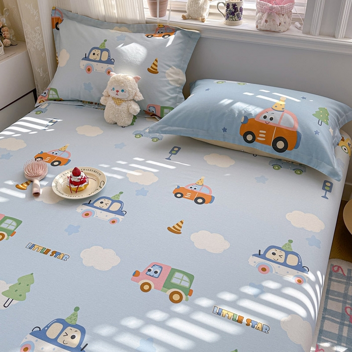 91家纺网 家纺一手货源 找家纺 绵庭家纺 2026新款12868全棉纯棉印花系列枕套单件单品枕套单枕套-第一批 云朵车行