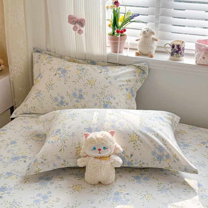 91家纺网 家纺一手货源 找家纺 绵庭家纺 2026新款12868全棉纯棉印花系列枕套单件单品枕套单枕套-第一批 苏林-米黄