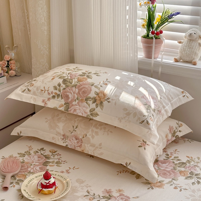 91家纺网 家纺一手货源 找家纺 绵庭家纺 2026新款12868全棉纯棉印花系列枕套单件单品枕套单枕套-第一批 曼朵-咖