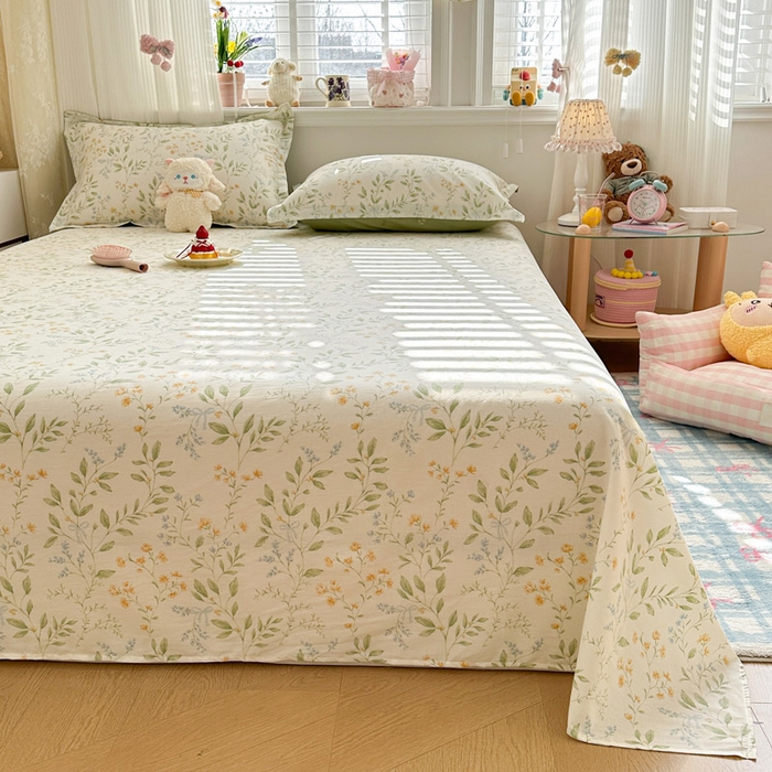 91家纺网 家纺一手货源 找家纺 绵庭家纺 2026新款12868全棉纯棉印花系列床单单件单品床单单床单-第一批 沐樱