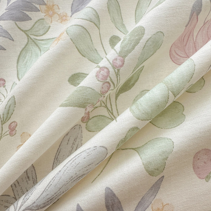 91家纺网 家纺一手货源 找家纺 绵庭家纺 2026新款12868全棉纯棉印花系列床单单件单品床单单床单-第一批 青岚叶语-紫