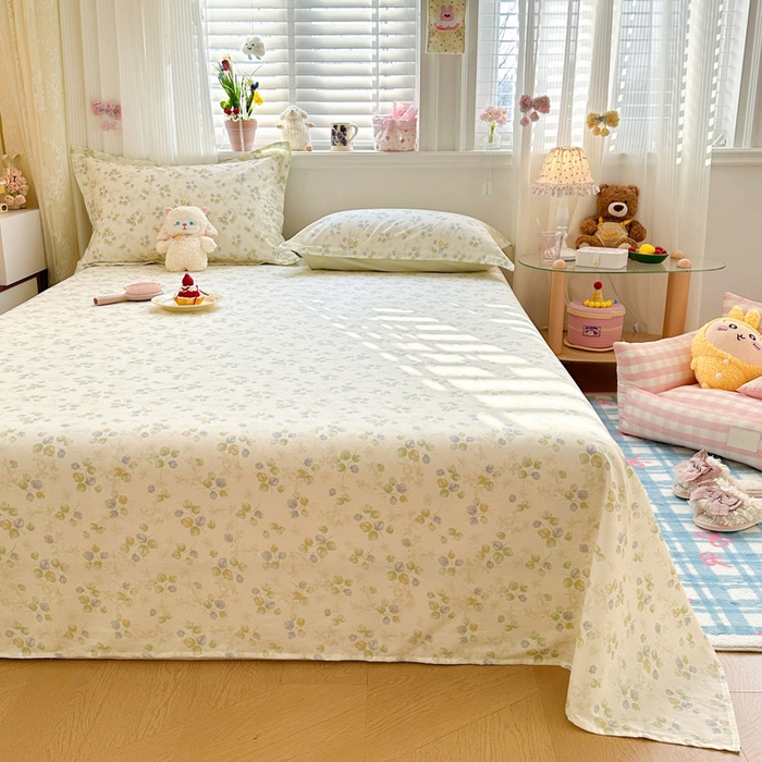 91家纺网 家纺一手货源 找家纺 绵庭家纺 2026新款12868全棉纯棉印花系列床单单件单品床单单床单-第一批 青岚语