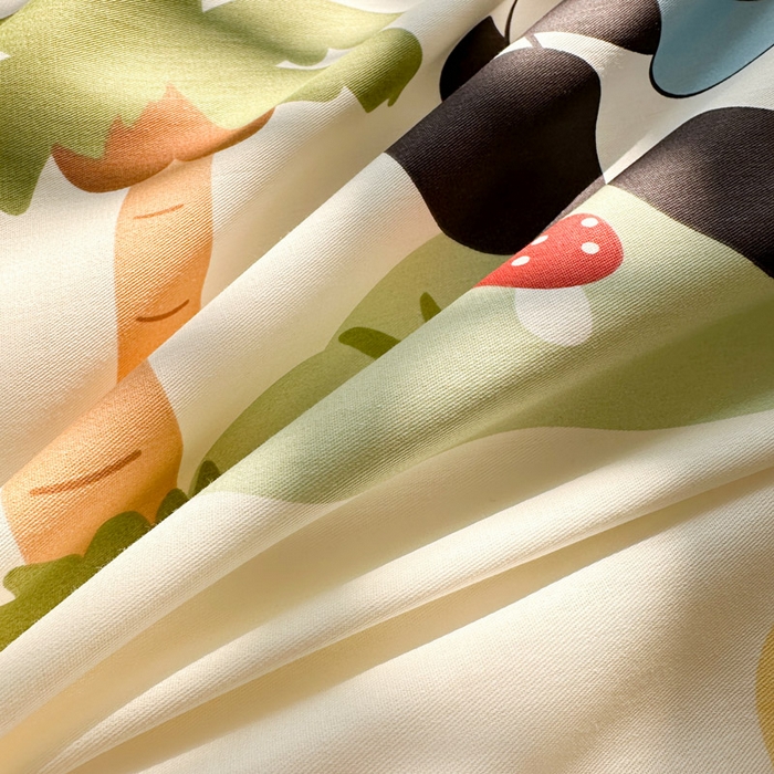 91家纺网 家纺一手货源 找家纺 绵庭家纺 2026新款12868全棉纯棉印花系列床单单件单品床单单床单-第一批 熊猫鸭鸭乐-绿