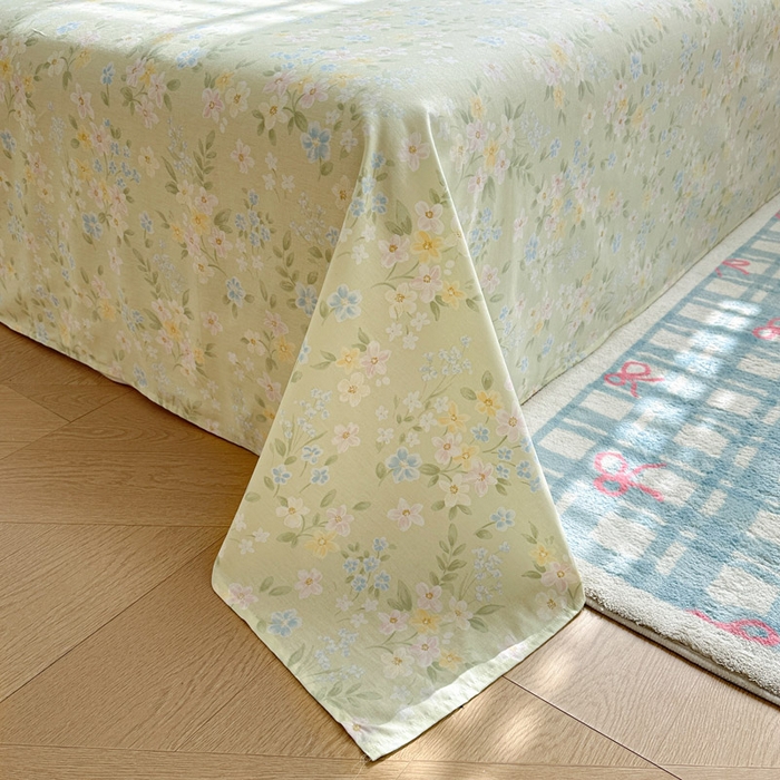 91家纺网 家纺一手货源 找家纺 绵庭家纺 2026新款12868全棉纯棉印花系列床单单件单品床单单床单-第一批 徐徐花开