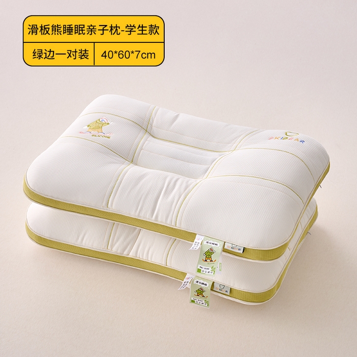 91家纺网 家纺一手货源 找家纺 （总）鼎晟纺 2026新款滑板熊决明子睡眠亲子枕儿童学生枕头成人枕芯