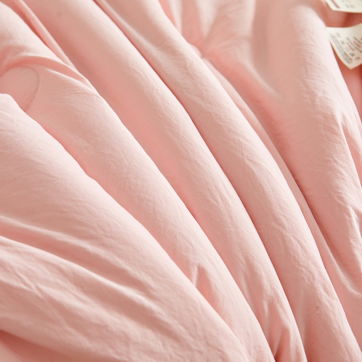 91家纺网 家纺一手货源 找家纺 样样红被业 2026新款水洗棉100%纯棉花夏被 云朵棉-粉拼灰