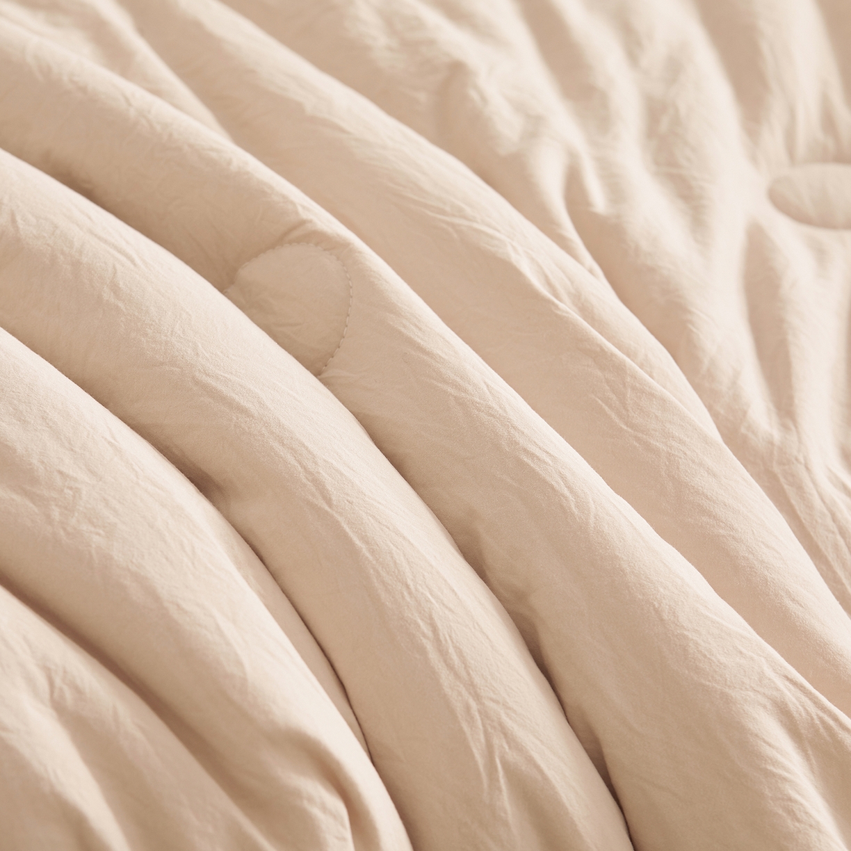 91家纺网 家纺一手货源 找家纺 样样红被业 2026新款水洗棉100%纯棉花夏被 云朵棉-卡其拼灰