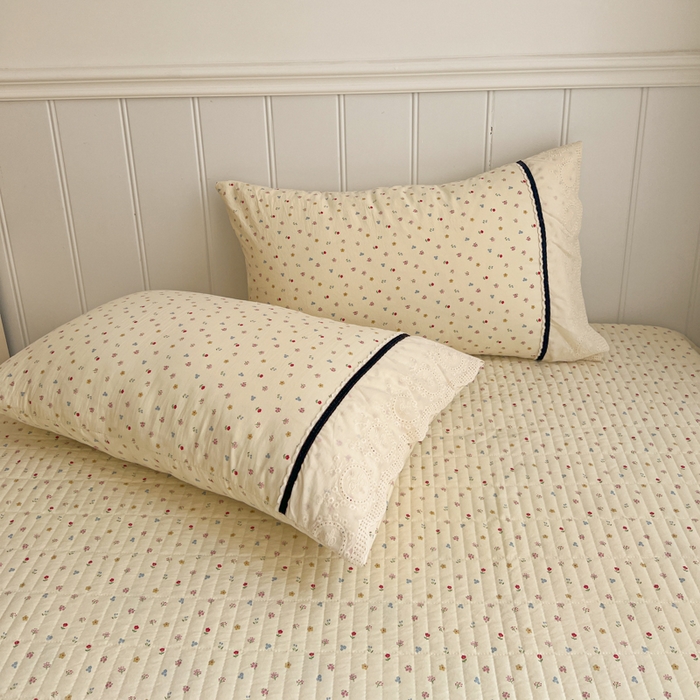 91家纺网 家纺一手货源 找家纺 欧尚 2026新款花边云感棉夏被床盖四件套 密朵