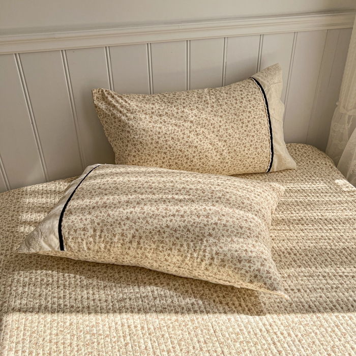 91家纺网 家纺一手货源 找家纺 欧尚 2026新款花边云感棉夏被床盖四件套 南朵