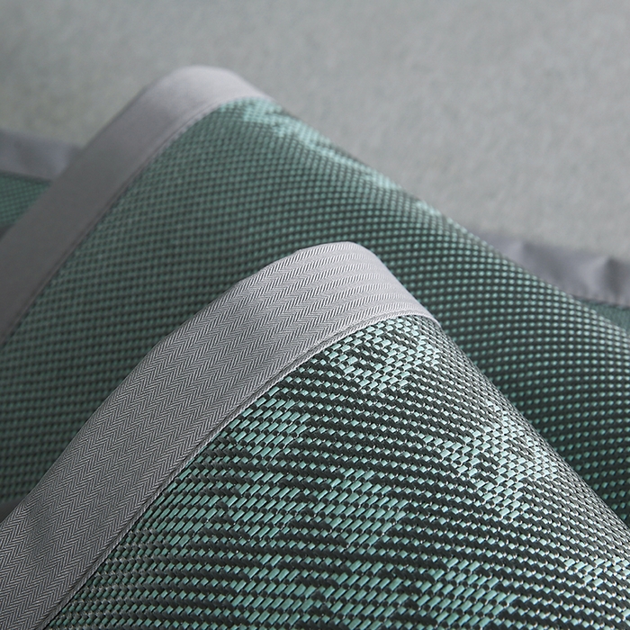 91家纺网 家纺一手货源 找家纺 步步高席业 2026新款凉感冰丝冰藤席 绿色