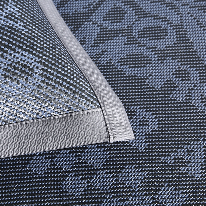 91家纺网 家纺一手货源 找家纺 步步高席业 2026新款凉感冰丝冰藤席 蓝色