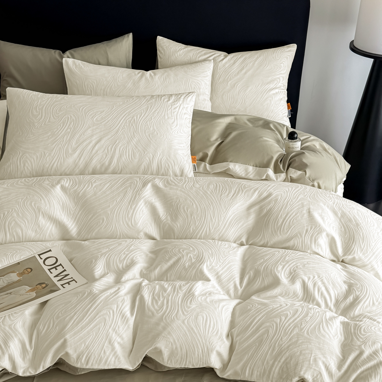 91家纺网 家纺一手货源 找家纺 （总）简宜家居（朝初家纺） 2026新款四季40支全棉提花纯棉四件套--彩绘系列