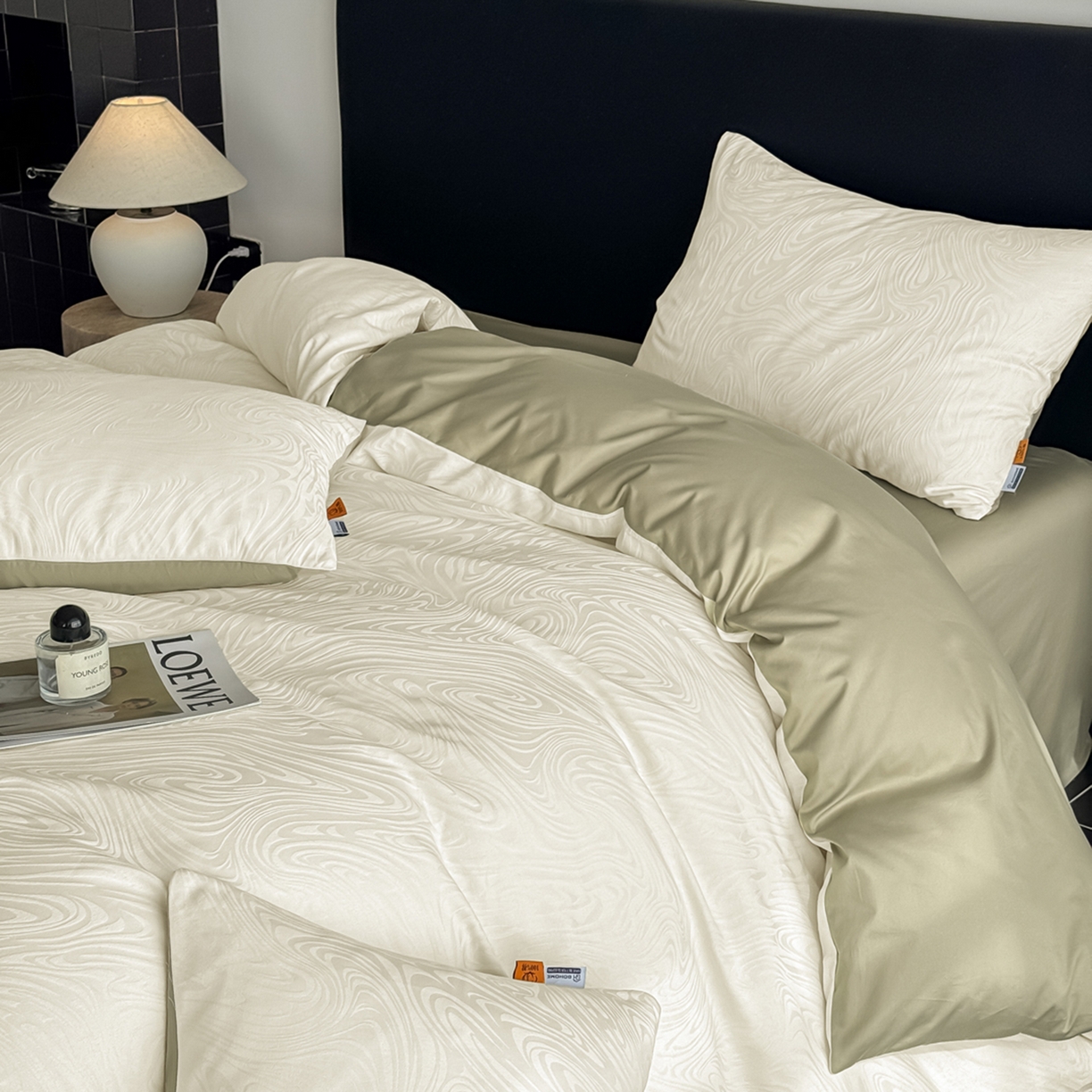 91家纺网 家纺一手货源 找家纺 （总）简宜家居（朝初家纺） 2026新款四季40支全棉提花纯棉四件套--彩绘系列