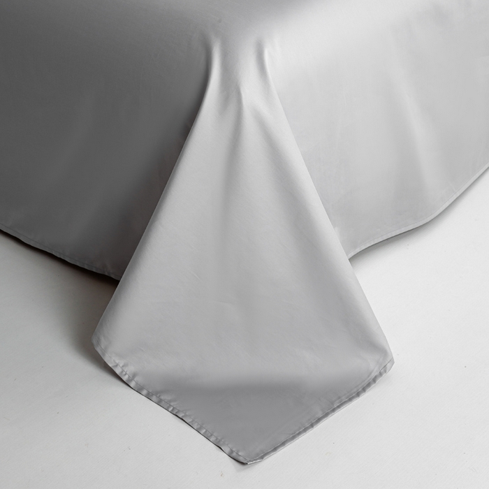 91家纺网 家纺一手货源 找家纺 （总）憨豆家纺 2026新款全棉60s四件套纯色贡缎纯棉被套床笠款三件套长绒棉被套