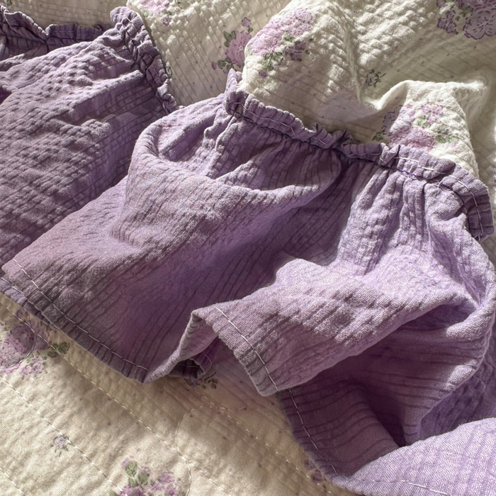 91家纺网 家纺一手货源 找家纺 欧尚 2026新款床盖款花边夏被四件套 芋泥花束