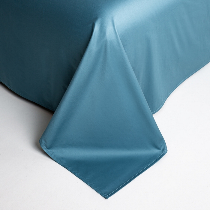 91家纺网 家纺一手货源 找家纺 憨豆家纺 2026新款全棉60s四件套纯色贡缎纯棉被套床笠款三件套长绒棉被套 芥蓝