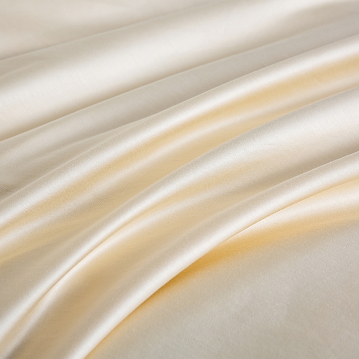 91家纺网 家纺一手货源 找家纺 憨豆家纺 2026新款全棉60s四件套纯色贡缎纯棉被套床笠款三件套长绒棉被套 奶昔白