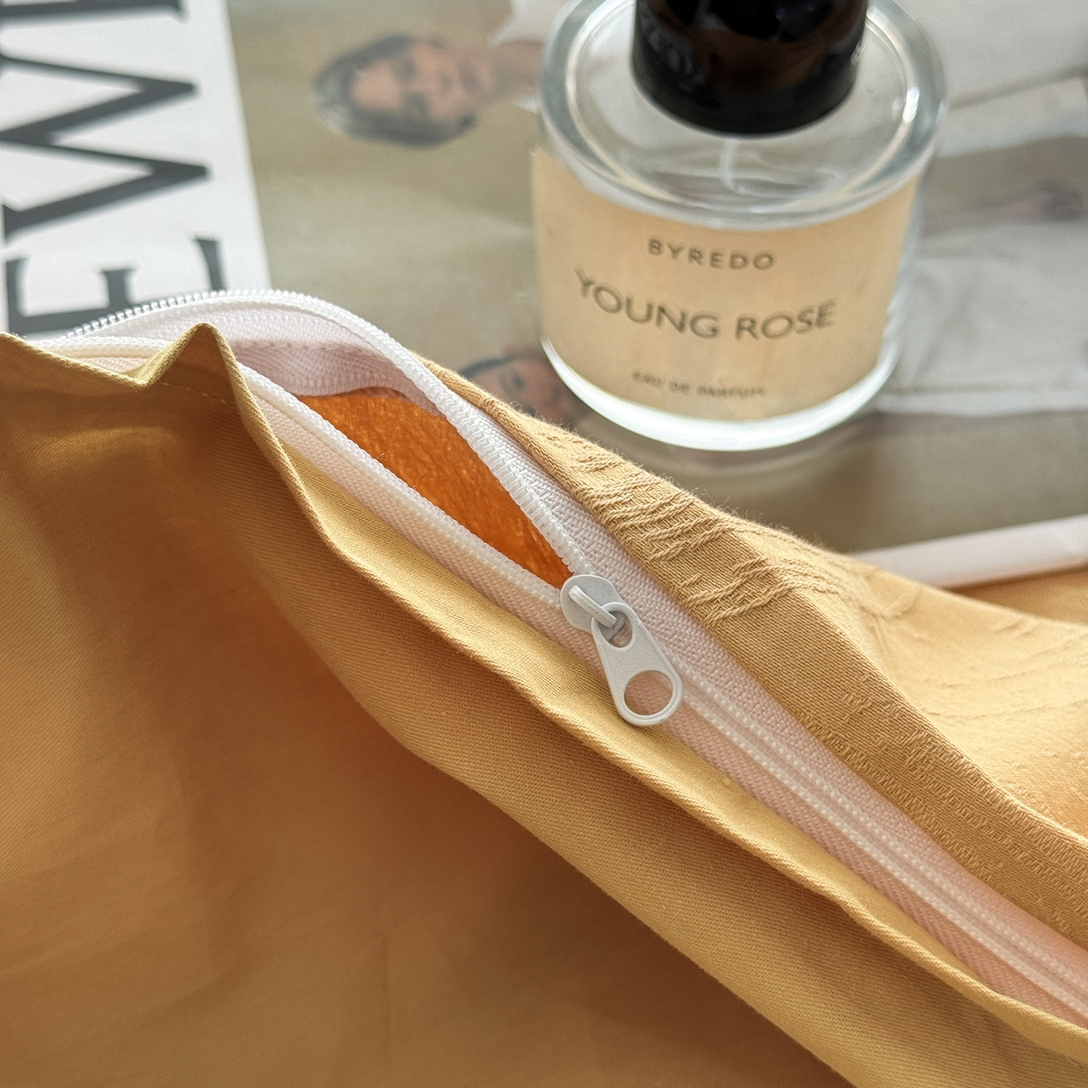 91家纺网 家纺一手货源 找家纺 简宜家居（朝初家纺） 2026新款四季40支全棉提花纯棉四件套--彩绘系列 彩绘-橘光